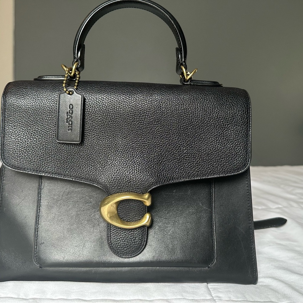 Coach Black Leather Handbag
